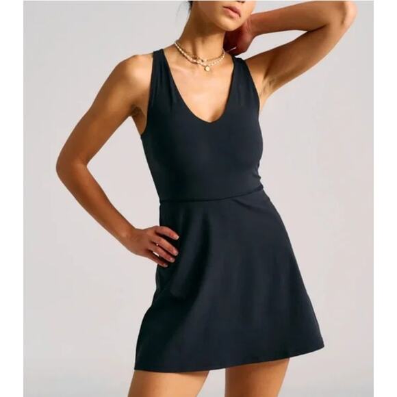 Outdoor Voices The Volley Dress Womens XXXL Black Athletic Tennis Golf Skort - Picture 1 of 11
